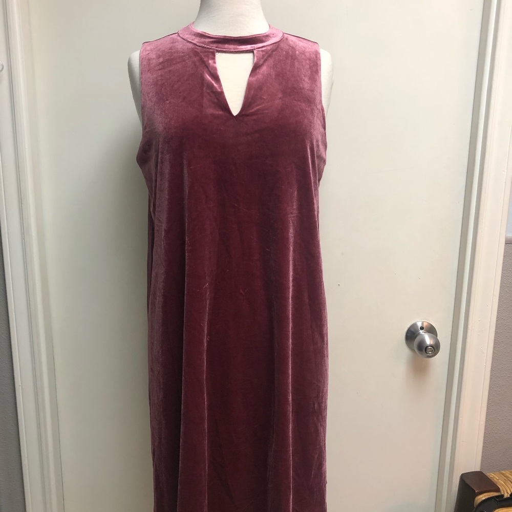 She and Sky velvet dress